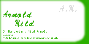 arnold mild business card